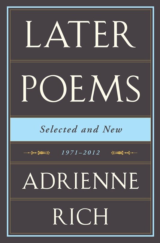 Front cover_Later Poems