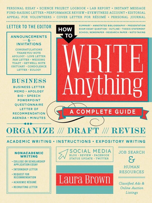 Front cover_How To Write Anything