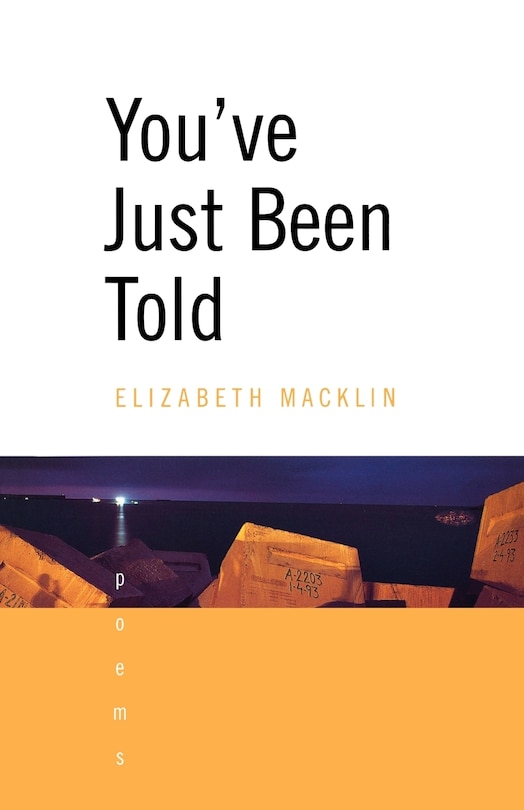 Front cover_Youve Just Been Told Poems