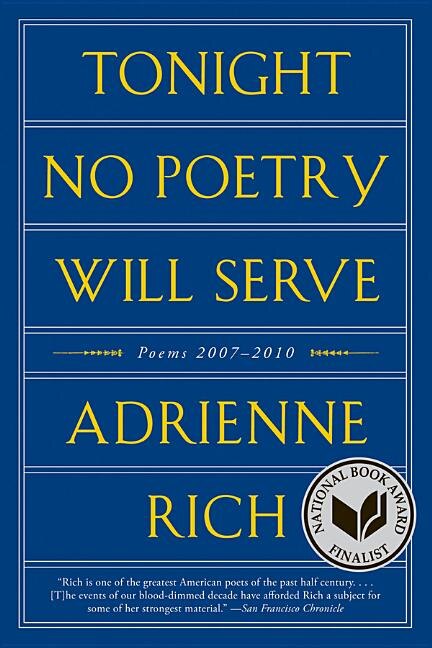Front cover_Tonight No Poetry Will Serve