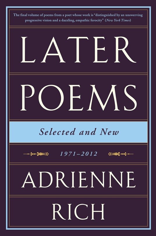 Front cover_Later Poems: Selected And New