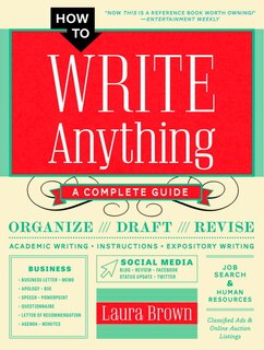 Front cover_How To Write Anything