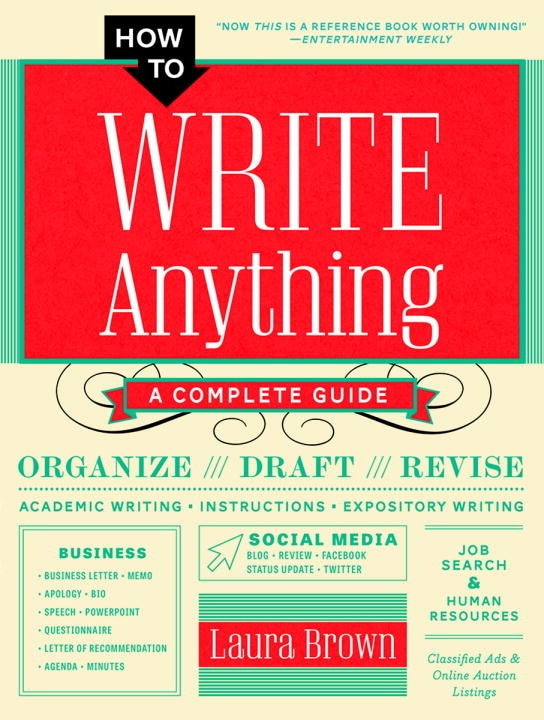 Front cover_How To Write Anything