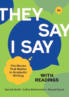 Front cover_They Say / I Say with Readings