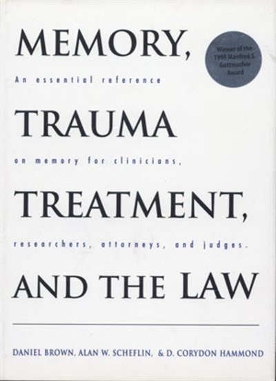 Front cover_Memory Trauma Treatment And The Law
