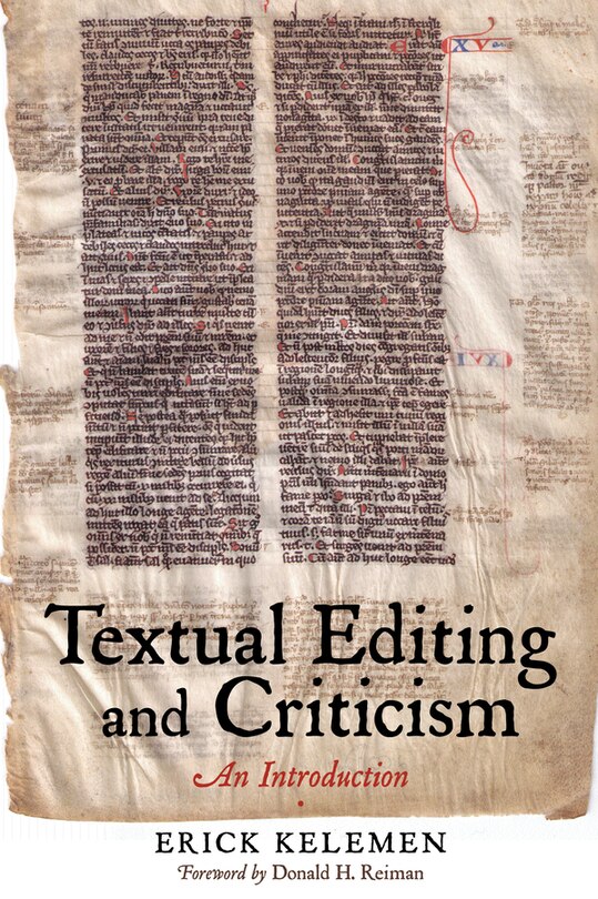 Couverture_Textual Editing And Criticism