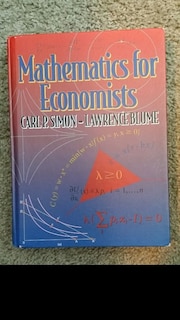 Front cover_Mathematics for Economists