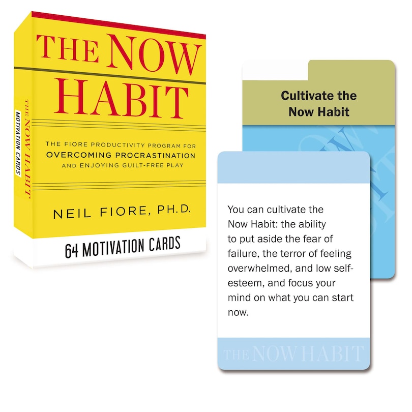 Front cover_The Now Habit: 64 Motivation Cards