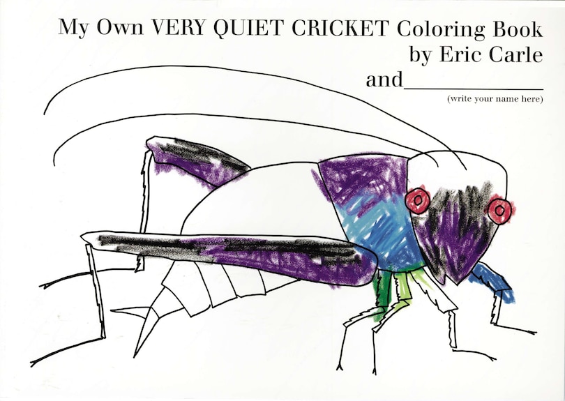 Front cover_My Own Very Quiet Cricket Coloring Book