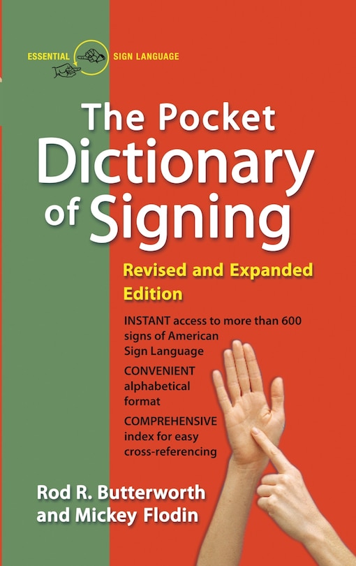 Front cover_The Pocket Dictionary Of Signing