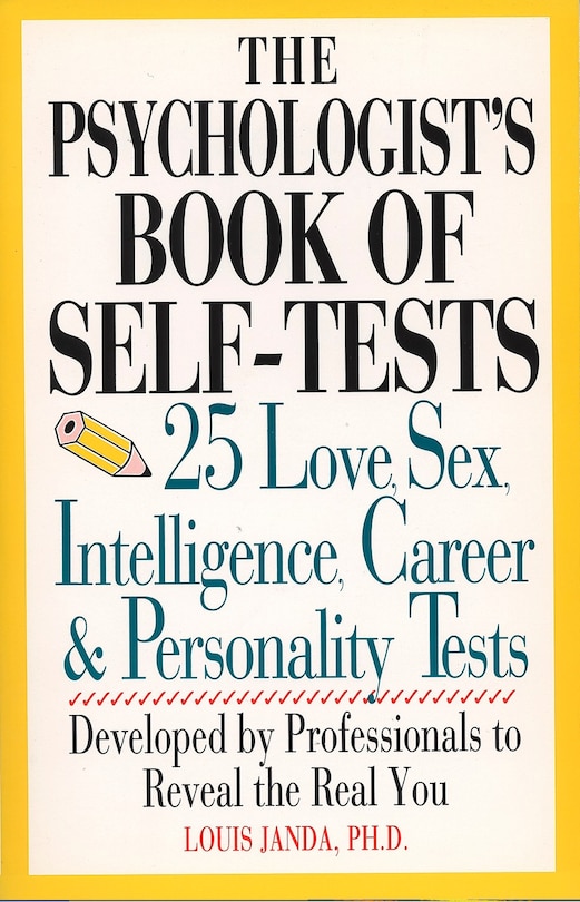 Couverture_The Psychologist's Book Of Self-tests
