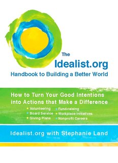 Front cover_The Idealist.org Handbook To Building A Better World