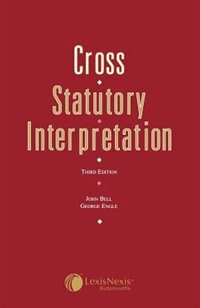 Front cover_Cross: Statutory Interpretation