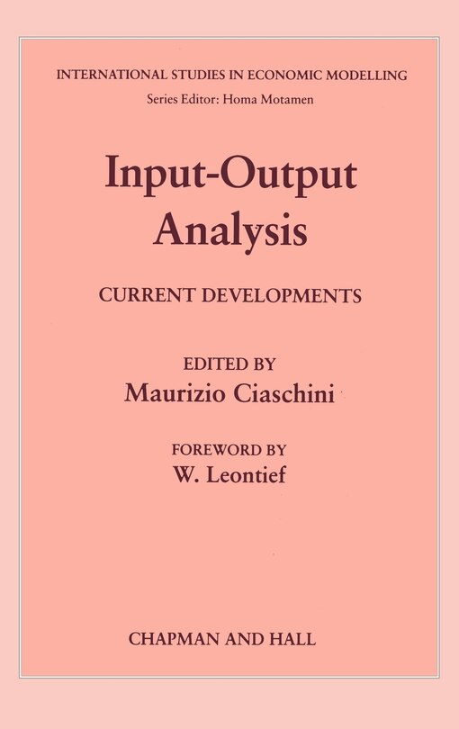 Couverture_Input-output Analysis