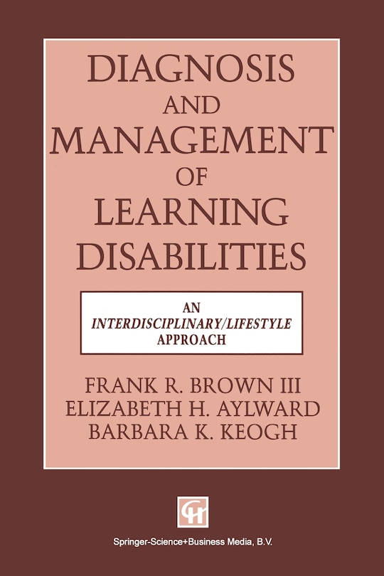 Couverture_Diagnosis and Management of Learning Disabilities
