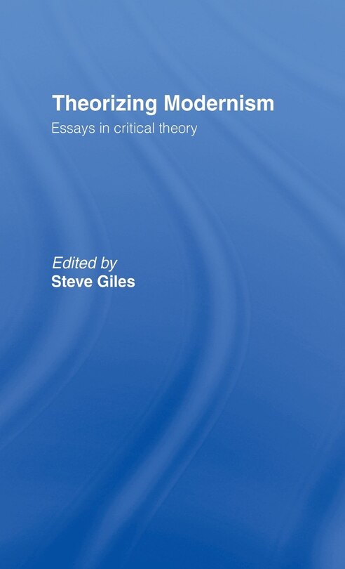 Front cover_Theorizing Modernisms
