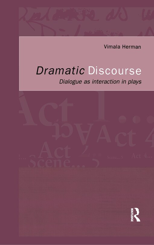 Front cover_Dramatic Discourse