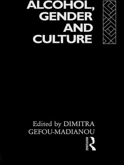 Front cover_Alcohol, Gender and Culture