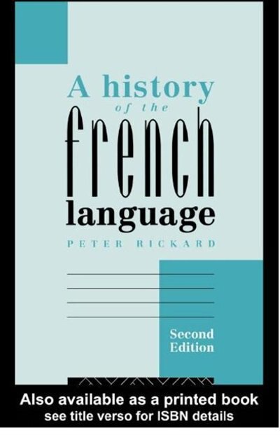 Front cover_A History of the French Language