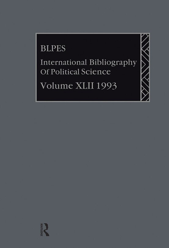 Front cover_Ibss: Political Science: 1993 Vol 42