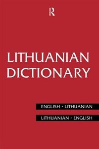 Couverture_Lithuanian Dictionary
