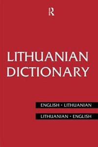 Couverture_Lithuanian Dictionary