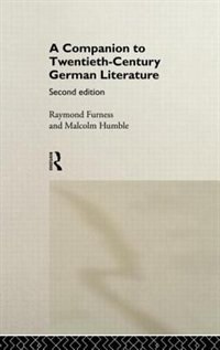 Couverture_A Companion To Twentieth-century German Literature