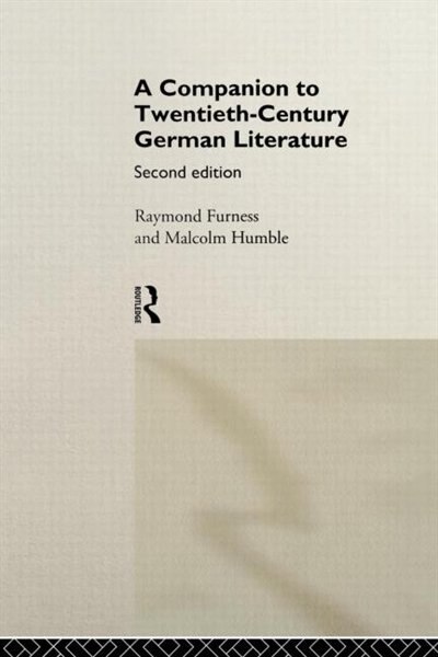 Couverture_A Companion to Twentieth-Century German Literature