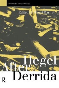 Front cover_Hegel After Derrida