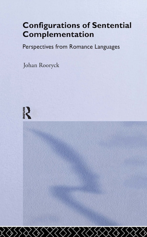 Front cover_Configurations of Sentential Complementation