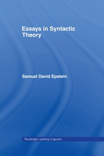 Front cover_Essays in Syntactic Theory