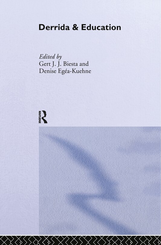 Front cover_Derrida And Education