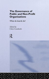 Couverture_The Governance of Public and Non-Profit Organizations
