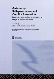 Couverture_Autonomy, Self Governance and Conflict Resolution