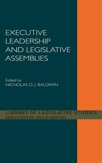Front cover_Executive Leadership and Legislative Assemblies