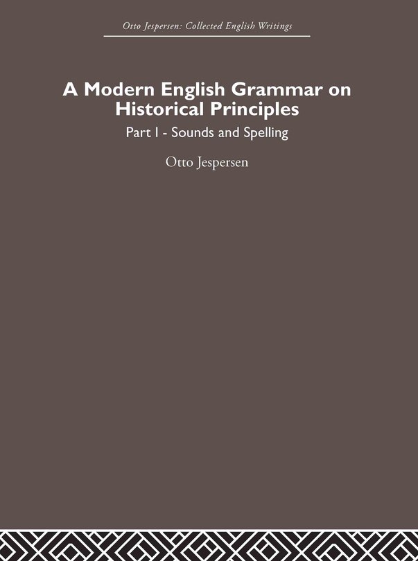 Front cover_A Modern English Grammar On Historical Principles