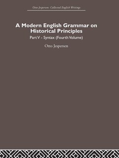 Couverture_A Modern English Grammar On Historical Principles