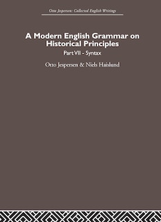 Couverture_A Modern English Grammar on Historical Principles