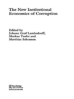 Couverture_The New Institutional Economics Of Corruption