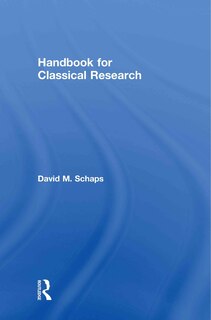 Front cover_Handbook for Classical Research
