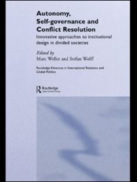 Front cover_Autonomy, Self Governance and Conflict Resolution