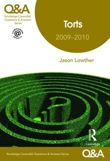 Front cover_Q&a Torts 2009-2010 8/e