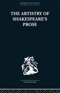 Couverture_The Artistry of Shakespeare's Prose