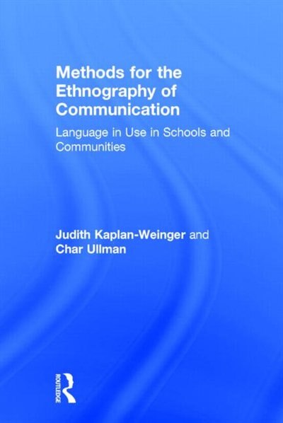 Front cover_Methods For The Ethnography Of Communication