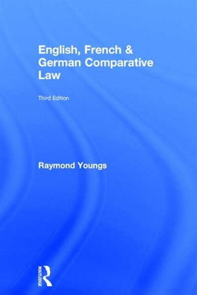 Couverture_English, French And German Comparative Law
