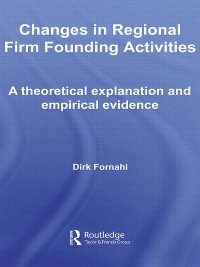 Front cover_Changes in Regional Firm Founding Activities