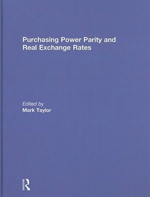 Front cover_Purchasing Power Parity and Real Exchange Rates