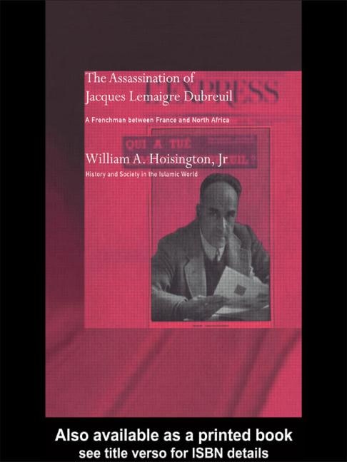 Couverture_Assassination of Jacques Lemaigre Dubreuil