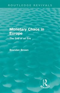 Front cover_Monetary Chaos in Europe