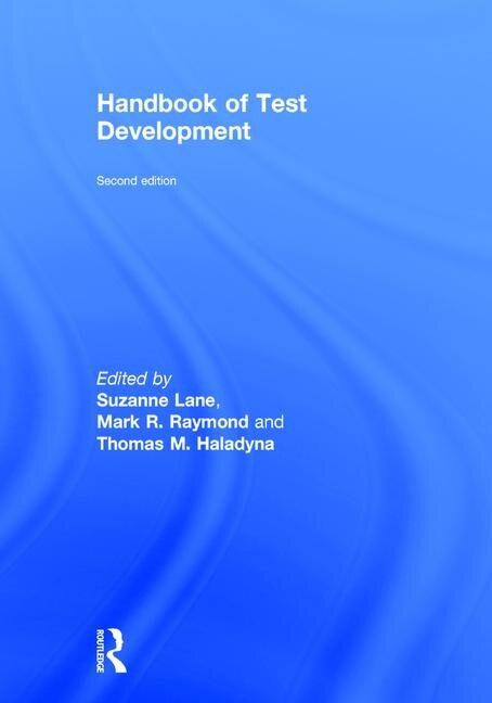 Couverture_Handbook Of Test Development